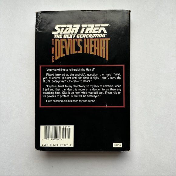 Book: 1993- Star Trek: The Next Generation: The Devil's Heart by Carmen Carter - Picture 2 of 6
